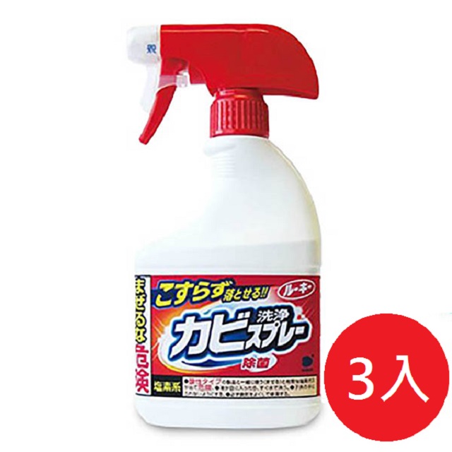 日本【第一石鹼】浴室除霉噴霧400ml-3瓶入