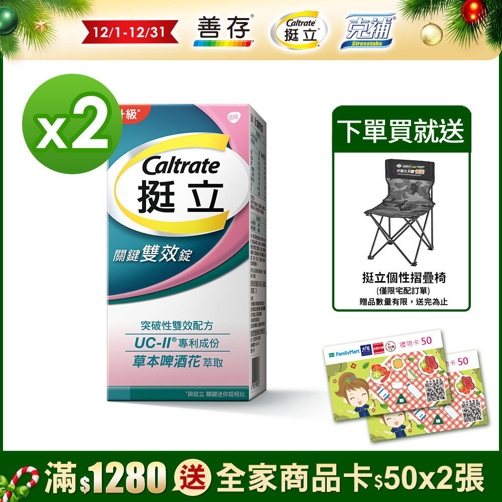 挺立 關鍵雙效錠(42錠/盒) x2盒 - PChome 24h購物