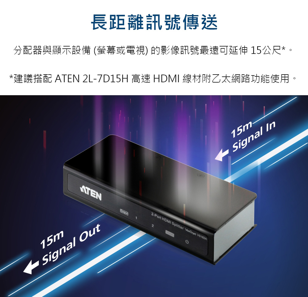 ATEN 2埠HDMI 影音分配器(VS182A) - PChome 商店街