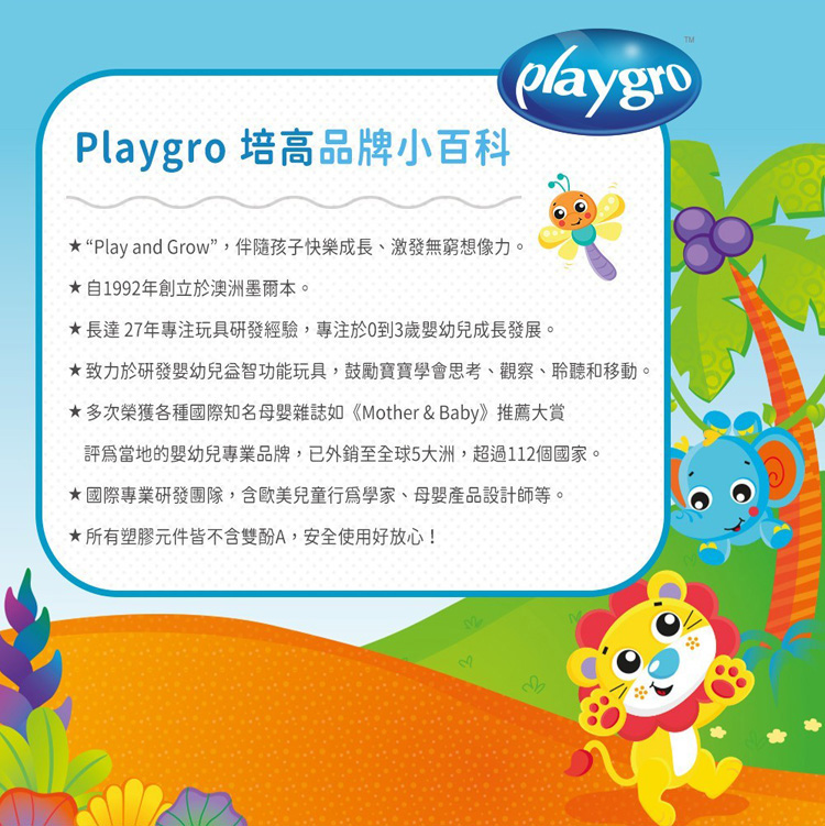 澳洲Playgro - 可愛健身遊戲墊