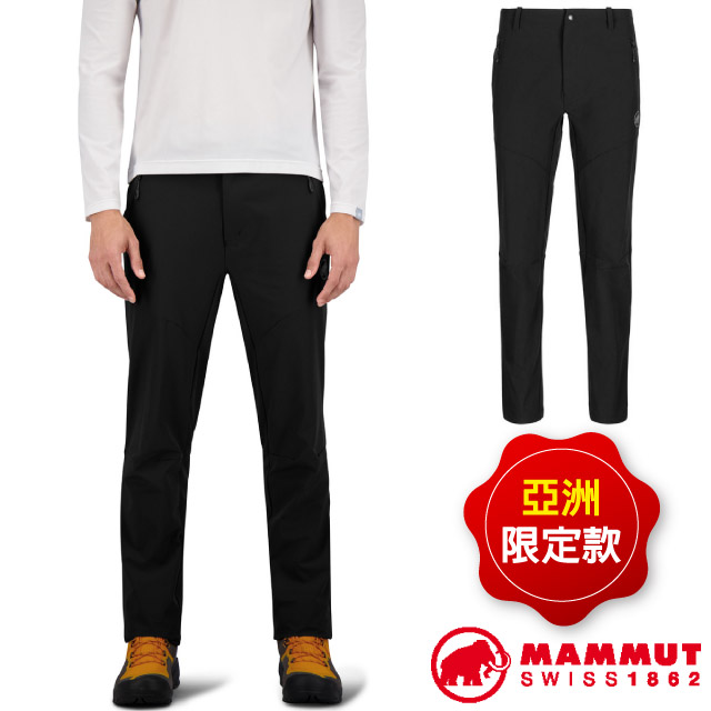 MAMMUT 長毛象】男Yadkin 2.0 SO Pants AF 日系保暖軟殼褲(附腰帶 