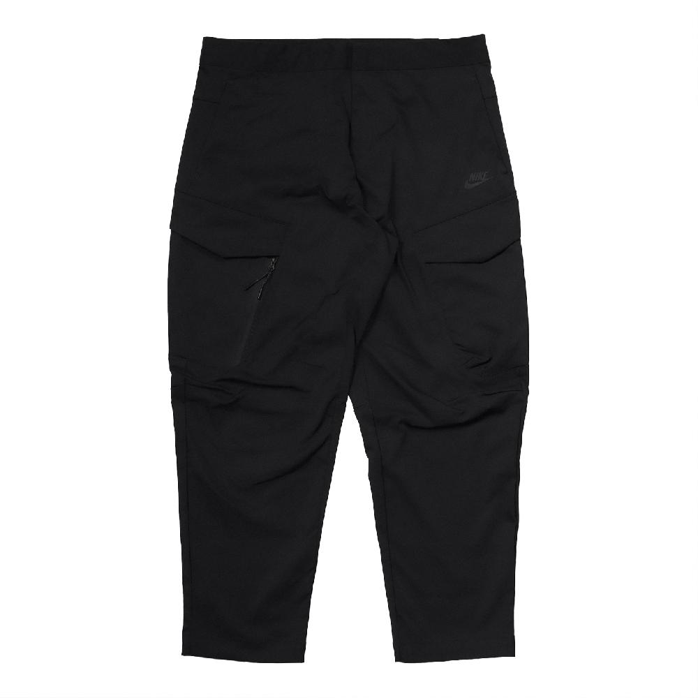 Nike 休閒長褲 NSW Tech 男款 黑 大口袋 工裝 窄管 錐形褲 DH3867-010