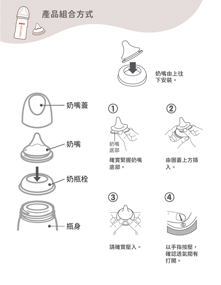 貝親 Pigeon - 第三代母乳實感PPSU奶瓶160ml純淨白