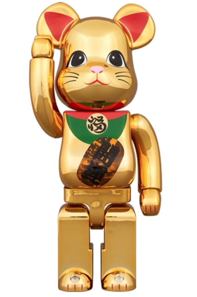 Be@rbrick 庫柏力克熊PUSHEAD #5 GOLD 電鍍大理石金1000