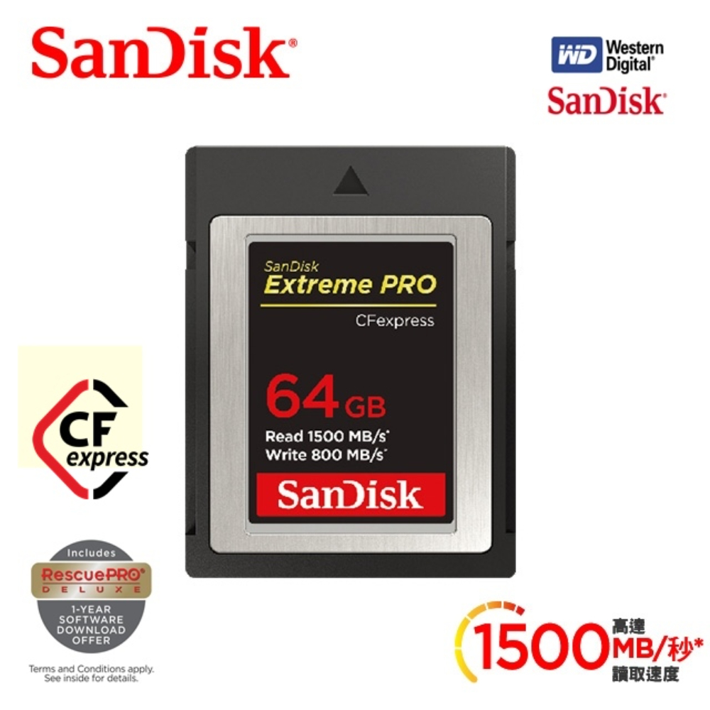 SanDisk 晟碟Extreme PRO CFexpress Type B 記憶卡128GB (公司貨