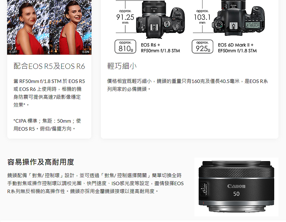 Canon RF 50mm f/1.8 STM 公司貨- PChome 24h購物