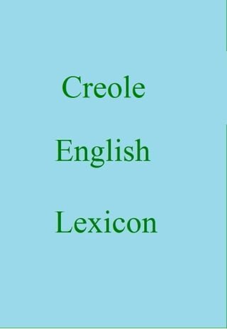 Creole English Lexicon(Kobo/電子書)