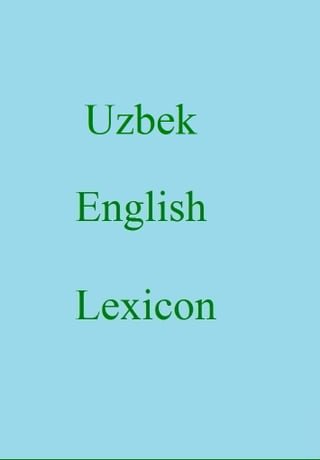 Uzbek English Lexicon(Kobo/電子書)