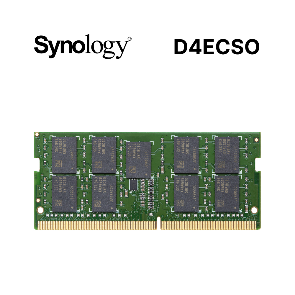 Synology 群暉科技D4ES01 DDR4 2666 16GB ECC SO-DIMM 伺服器記憶體