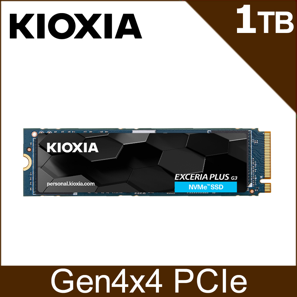 KIOXIA 鎧俠Exceria G2 SSD M.2 2280 PCIe NVMe 1TB Gen3x4