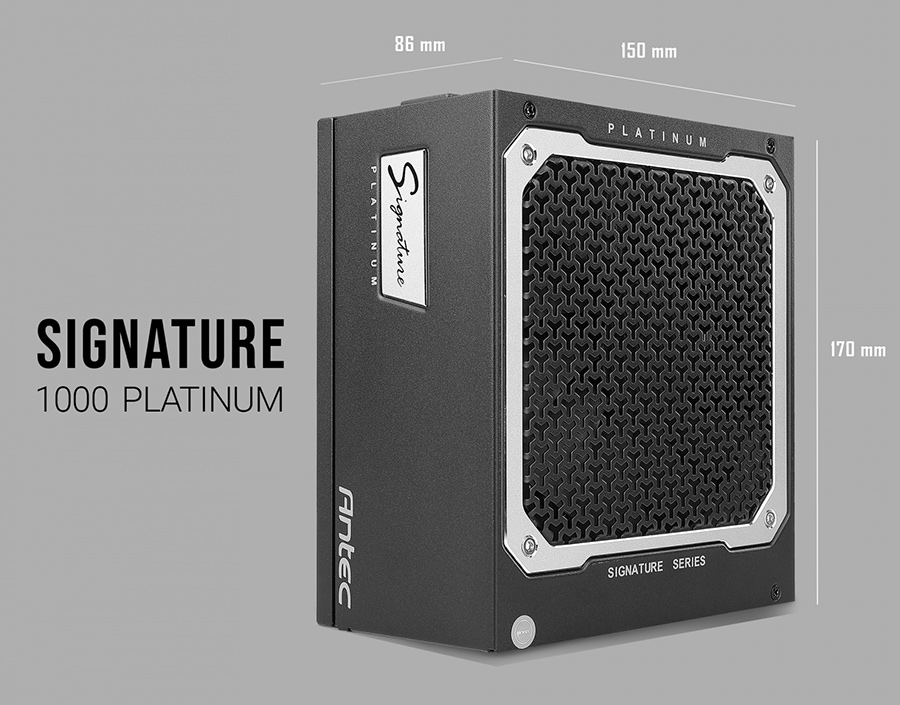 ANTEC SIGNATURE1000 Titanium 80PLUS TITANIUM認証取得 高効率