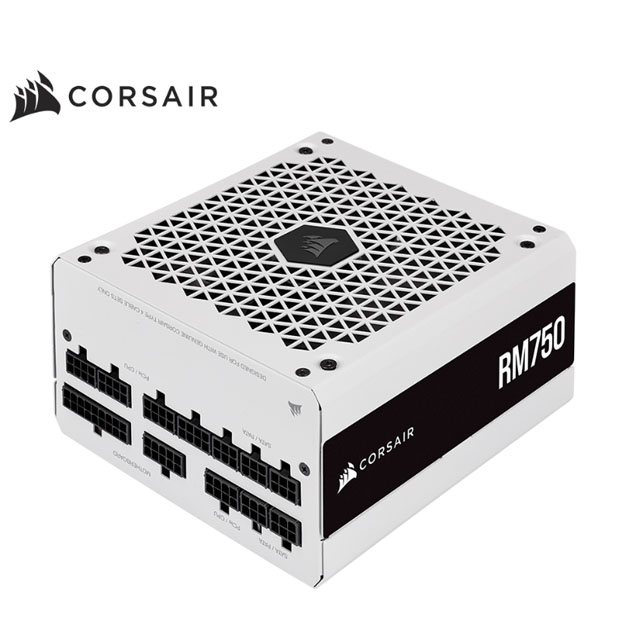Corsair海盜船 RM750/80 Plus 金牌/白殼/全模組/750W/10年保/2021款