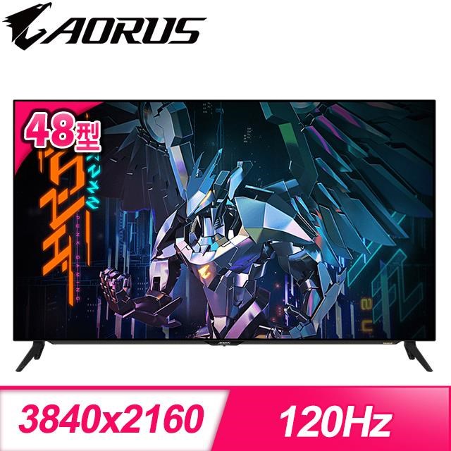 【南紡購物中心】 Gigabyte 技嘉 AORUS FO48U 48型 OLED HDMI 2.1 4K電競螢幕