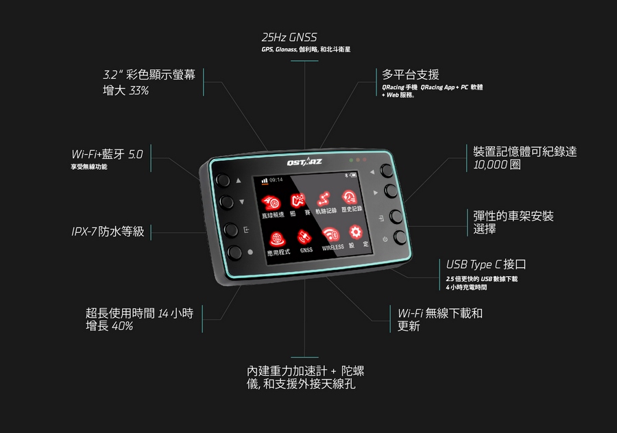 憧れ モノコレ 店QSTARZ キュースターズ LT-8000GT 超高精度GPS GNSS