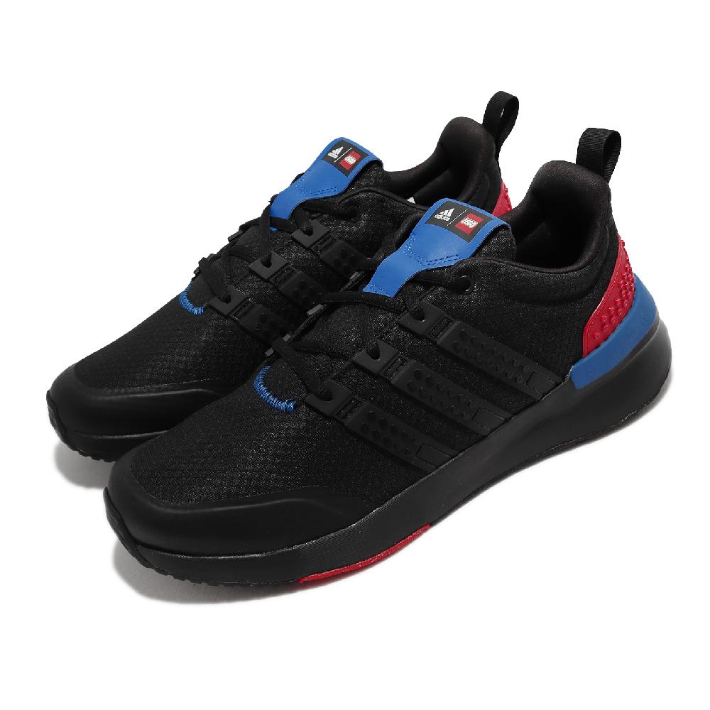 adidas 慢跑鞋 Racer TR21 LEGO 男鞋 女鞋 黑 藍 LEGO 樂高 緩震 路跑 運動鞋 GW3681