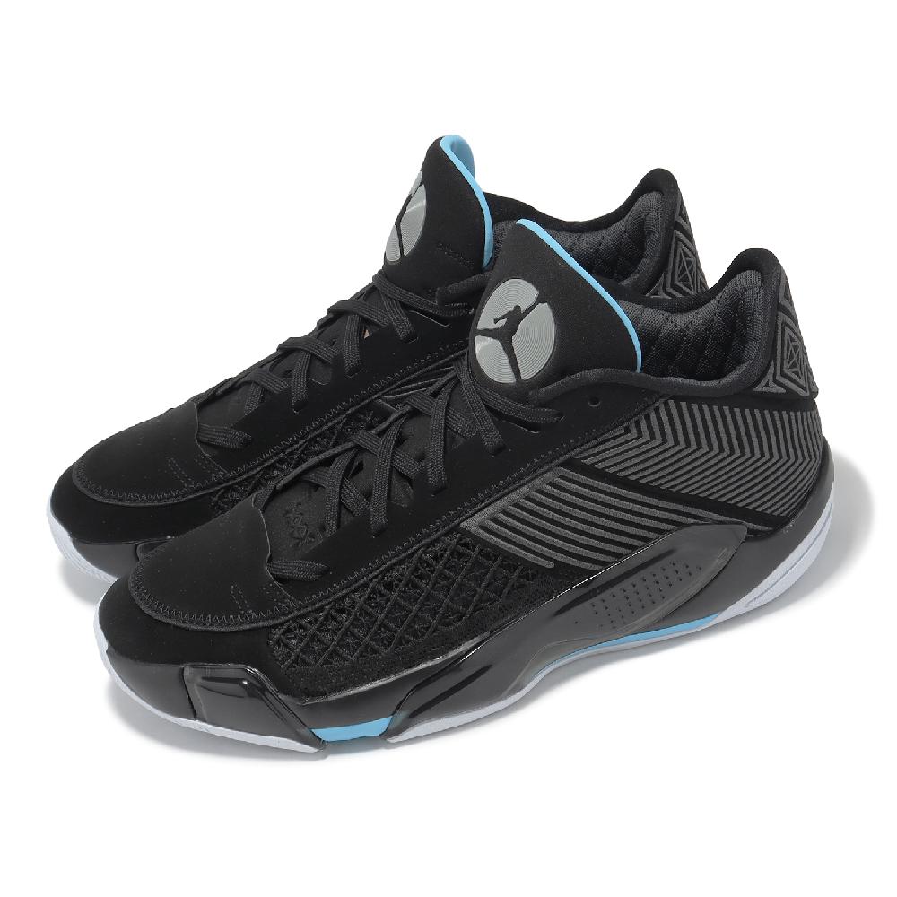 Nike 耐吉籃球鞋Air Jordan 38 XXXVIII PF Aqua 黑藍男鞋AJ 喬丹氣墊 
