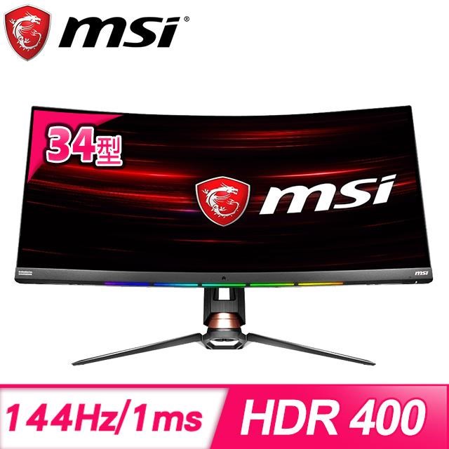 【南紡購物中心】MSI 微星 Optix MPG341CQR 34型 曲面電競螢幕
