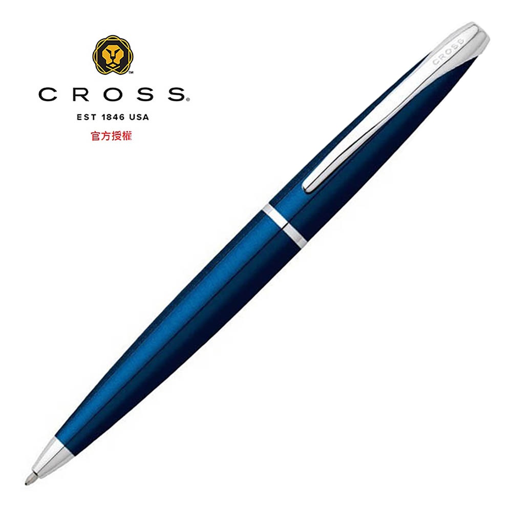 CROSS 高仕新世紀櫻花系列亮藍漆鍍金原子筆AT0082-163 - PChome