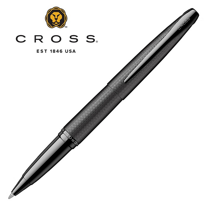 CROSS 高仕高雲系列亮鉻金夾/黑琺瑯金夾鋼珠筆AT0665-2/AT0665-11